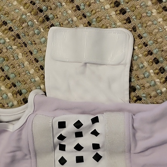 GUC NANIT Patented Breathing band Sleep Sack 2 zips snaps, Velcro lilac 3-6 Mos - Picture 5 of 8